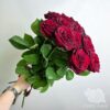 Букет из 15 красных роз под ленту